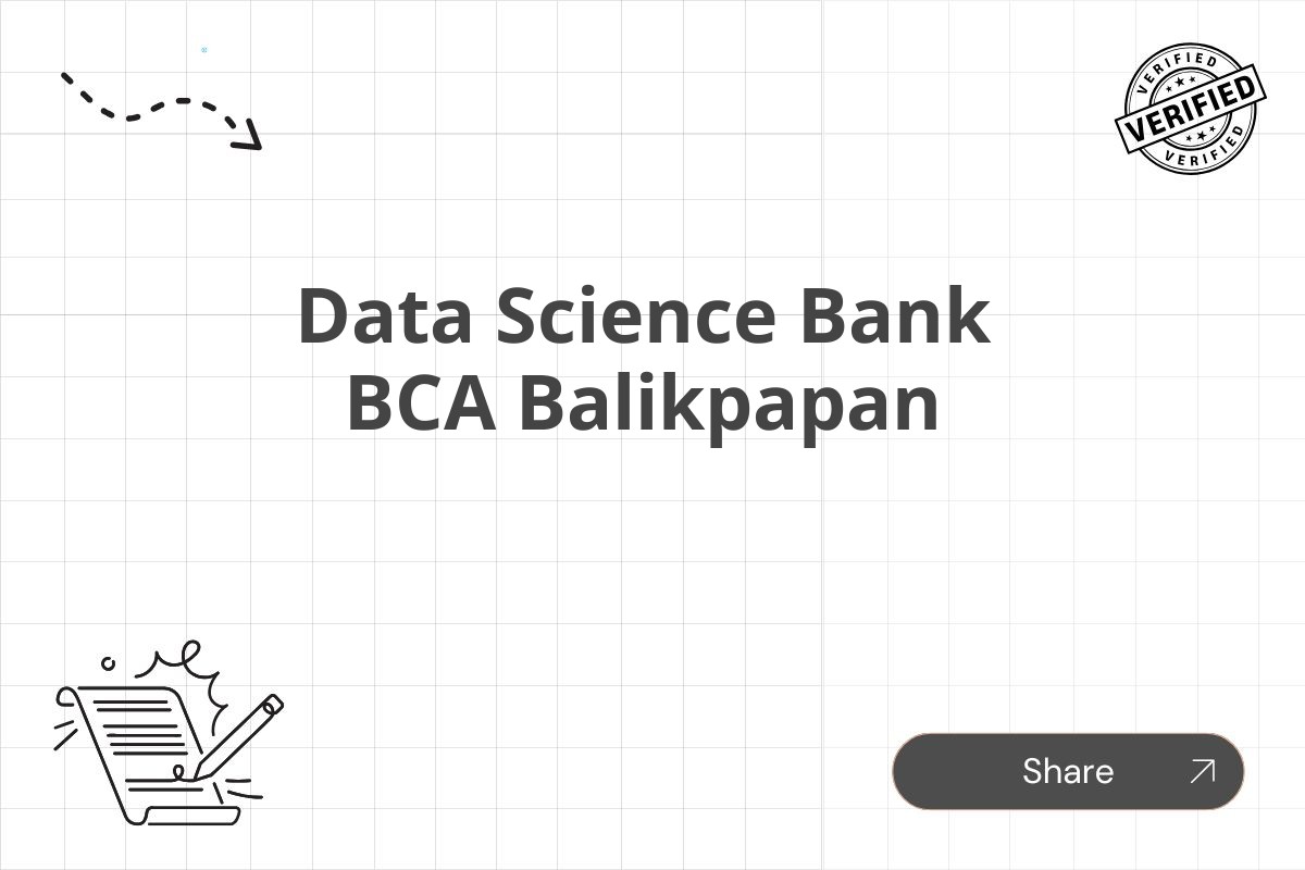 Data Science Bank BCA Balikpapan