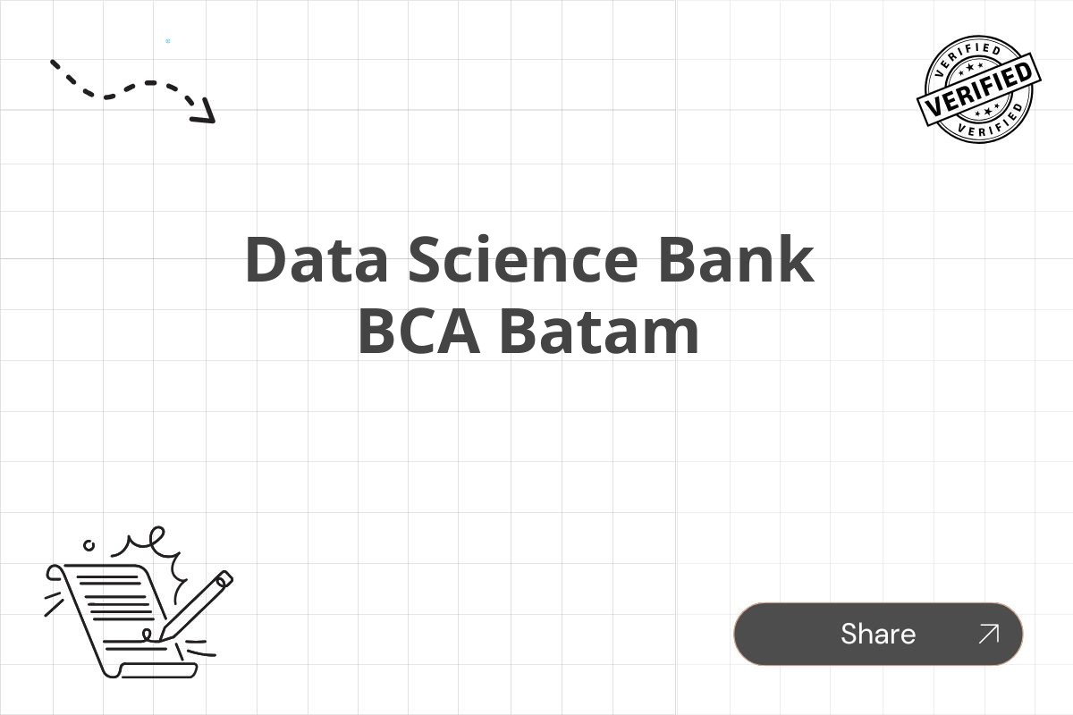 Data Science Bank BCA Batam