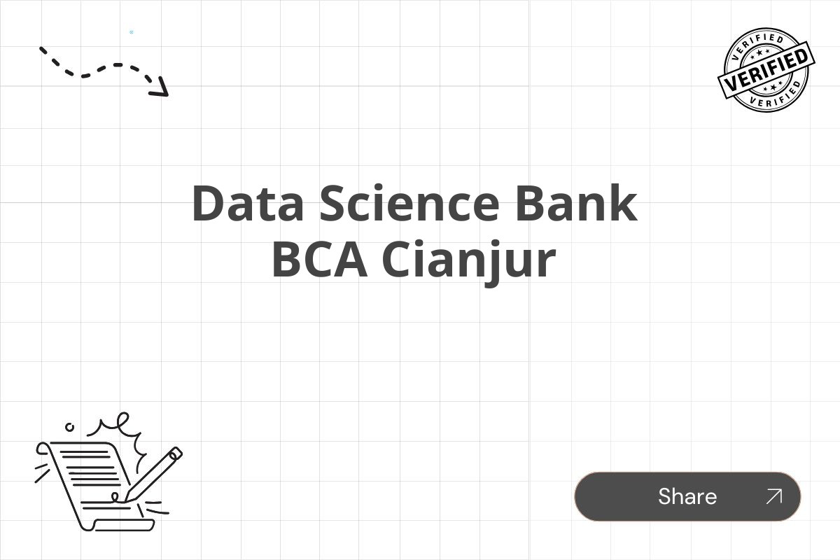 Data Science Bank BCA Cianjur