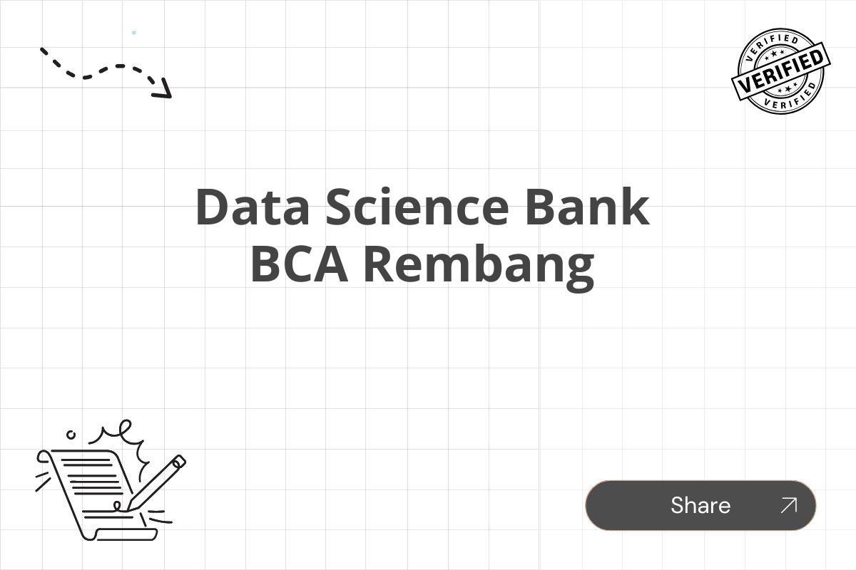 Data Science Bank BCA Rembang