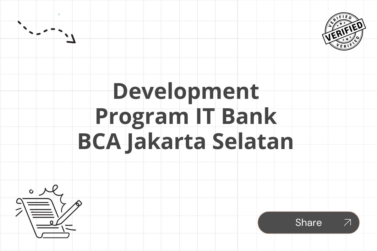 Development Program IT Bank BCA Jakarta Selatan