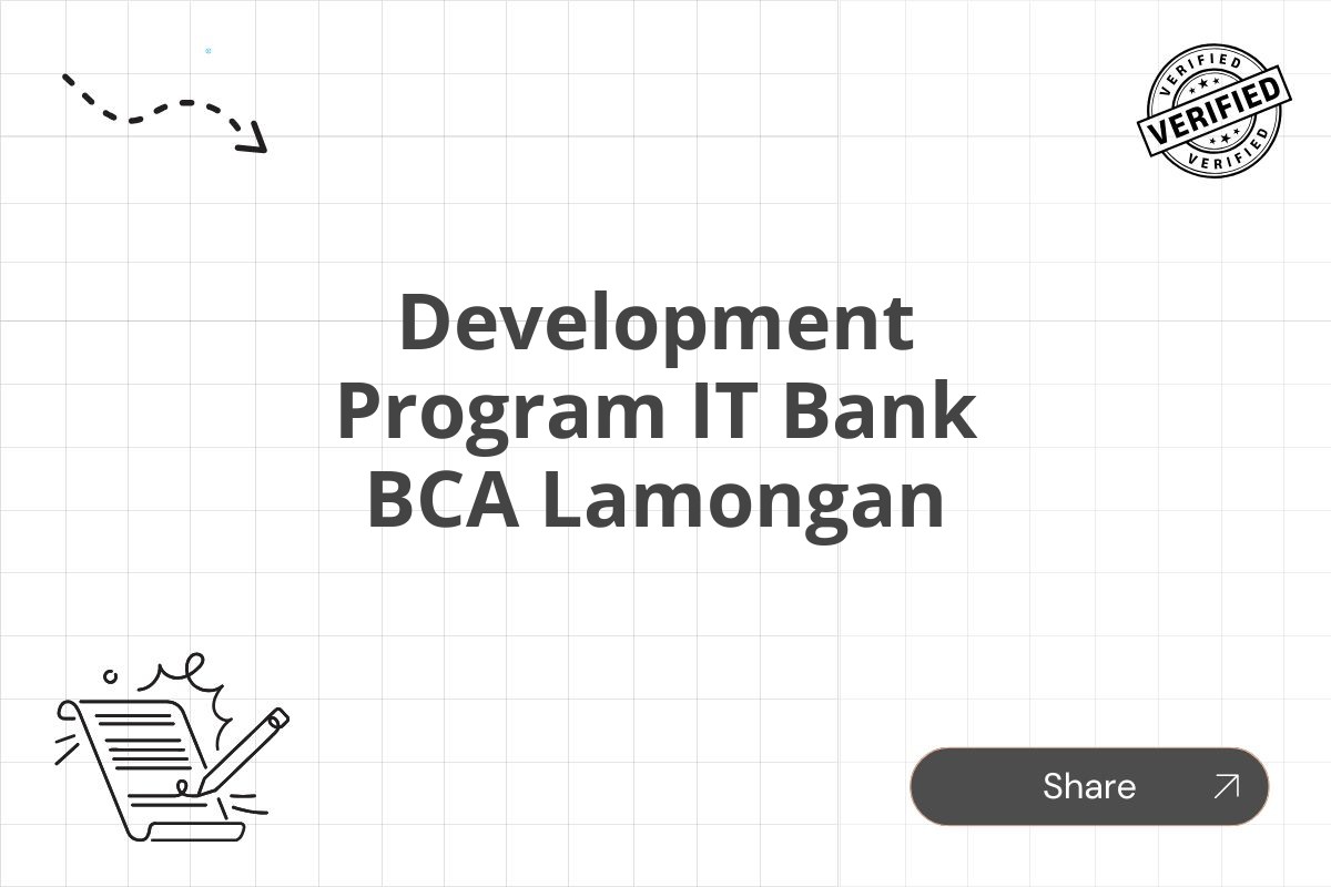 Development Program IT Bank BCA Lamongan