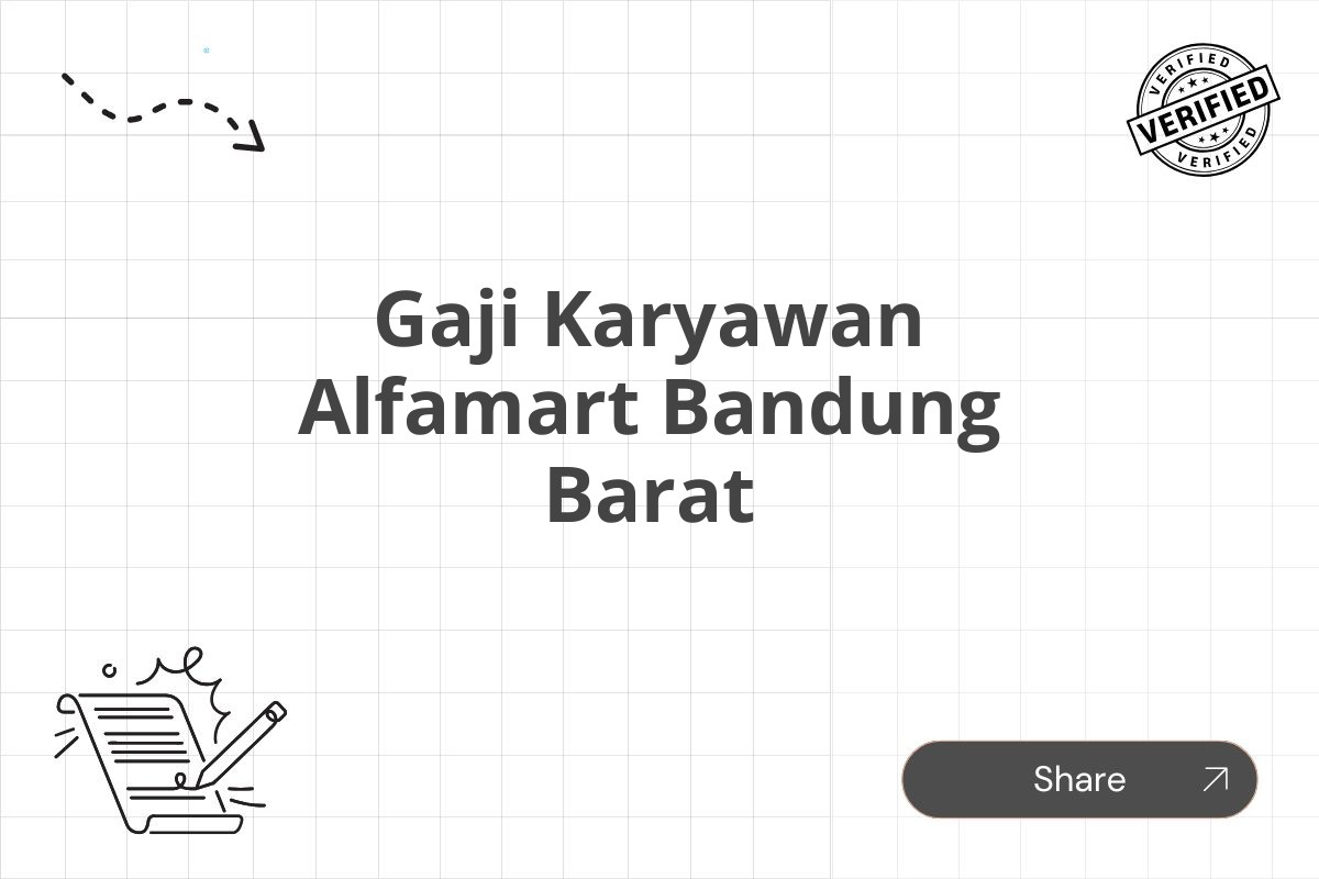 Gaji Karyawan Alfamart Bandung Barat