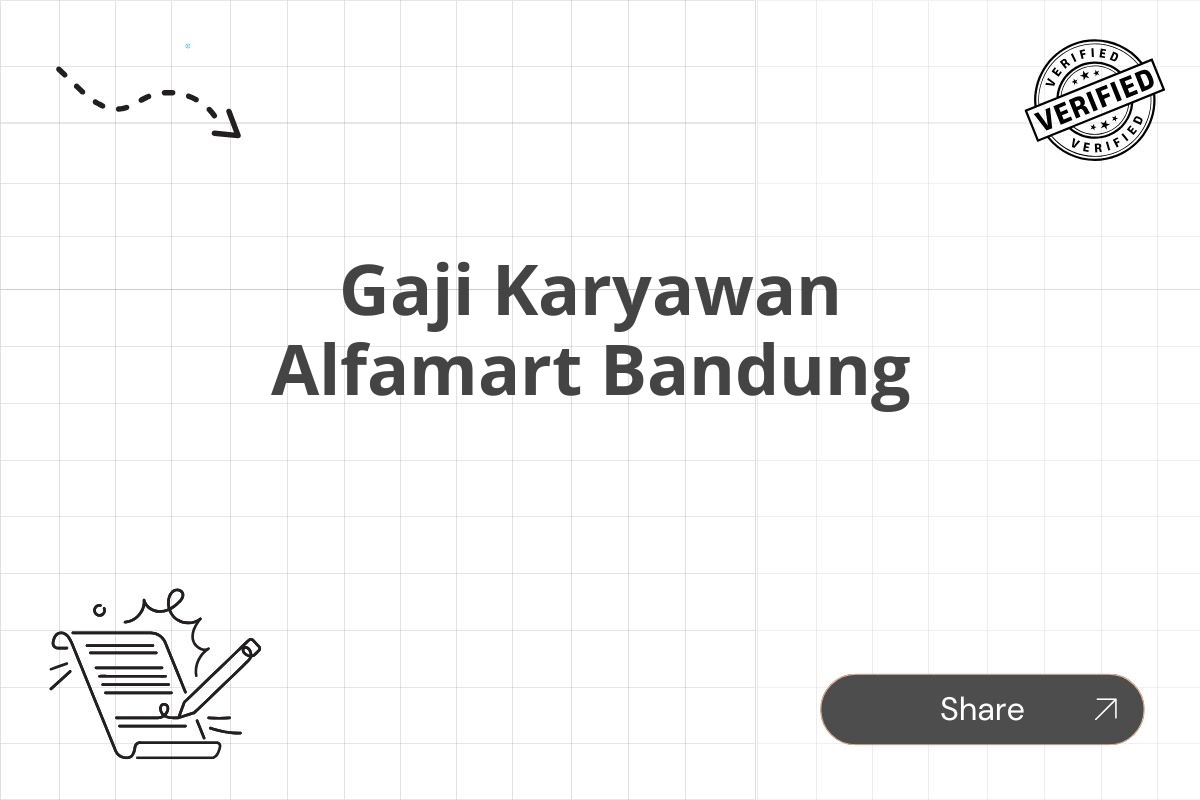 Gaji Karyawan Alfamart Bandung