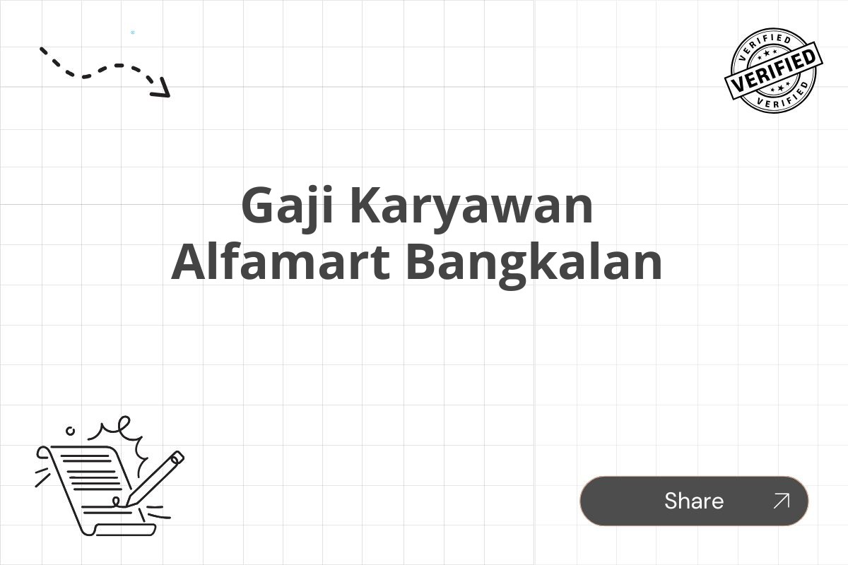 Gaji Karyawan Alfamart Bangkalan