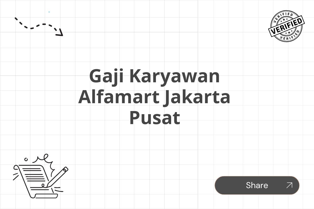 Gaji Karyawan Alfamart Jakarta Pusat