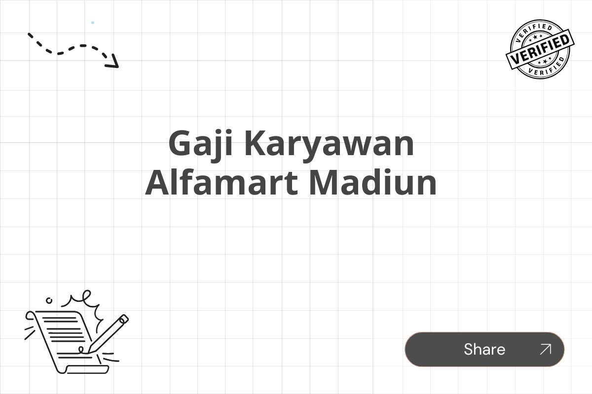 Gaji Karyawan Alfamart Madiun