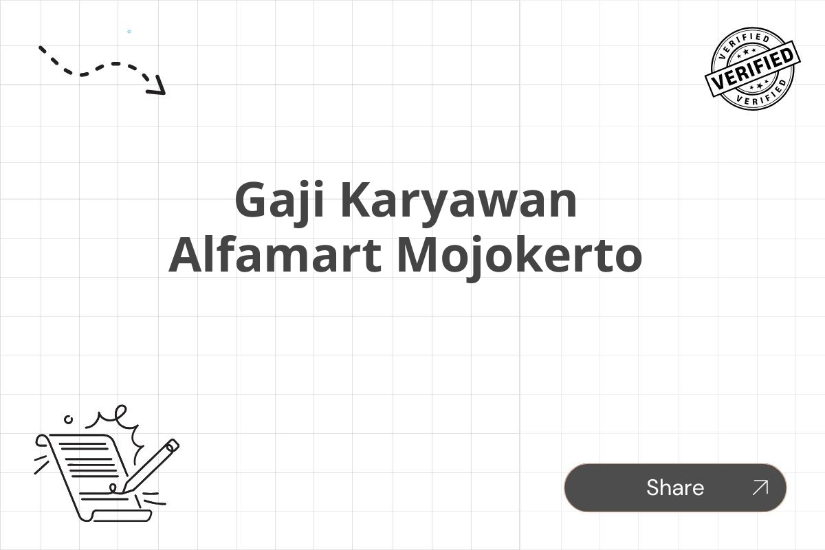 Gaji Karyawan Alfamart Mojokerto