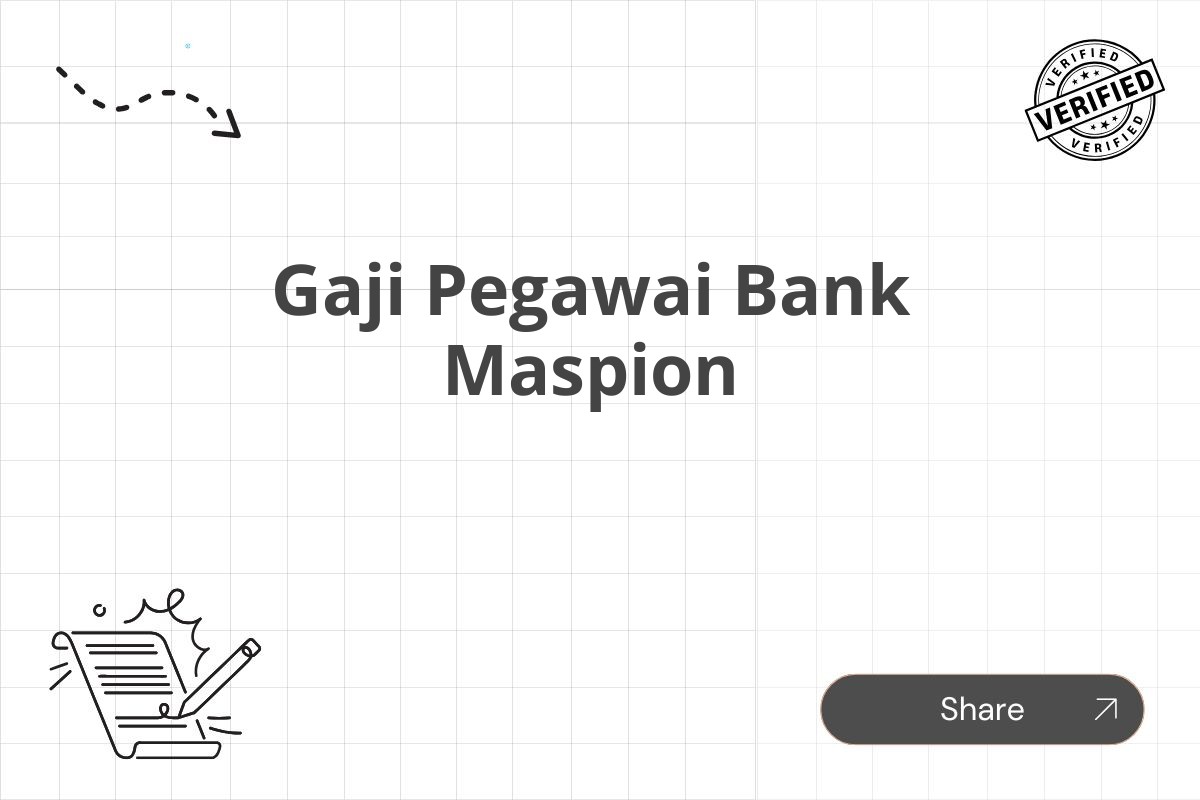 Gaji Pegawai Bank Maspion