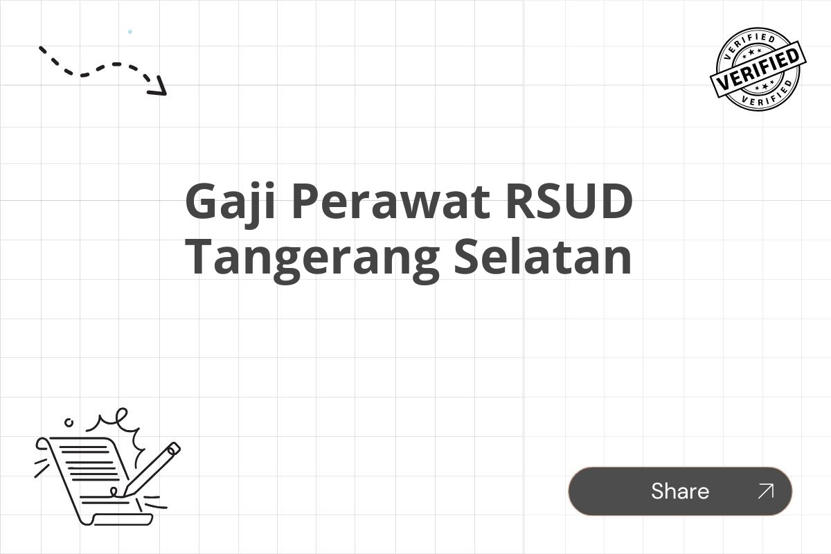 Gaji Perawat RSUD Tangerang Selatan