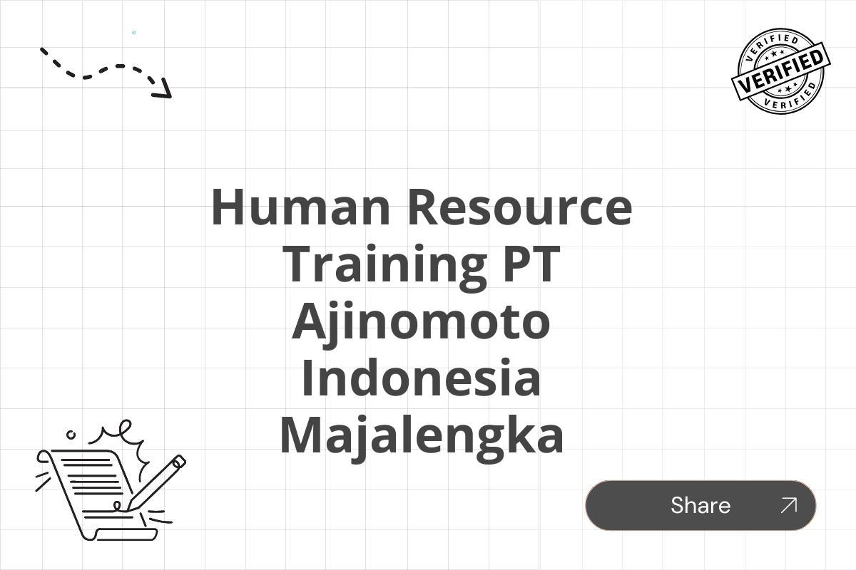 Human Resource Training PT Ajinomoto Indonesia Majalengka