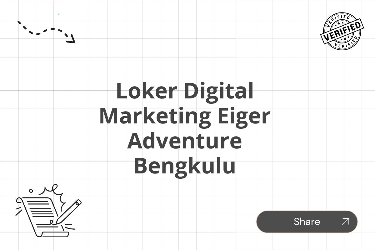 Loker Digital Marketing Eiger Adventure Bengkulu