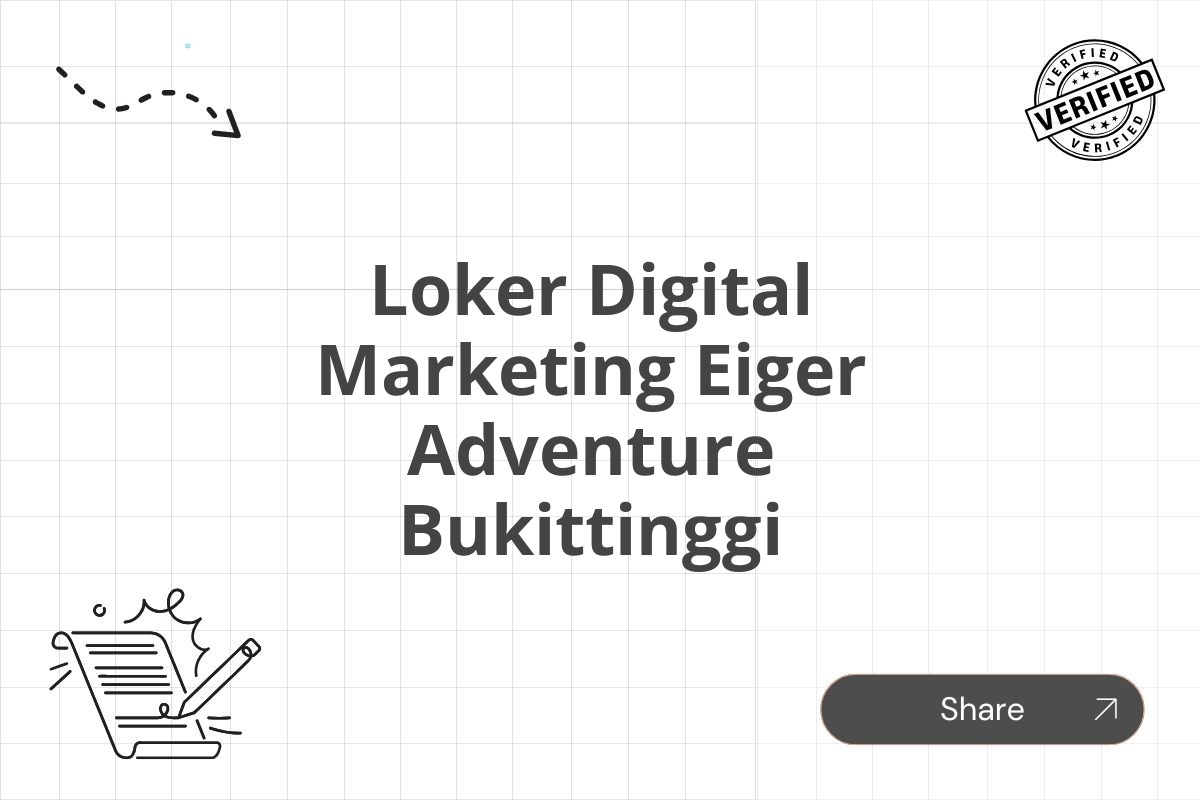 Loker Digital Marketing Eiger Adventure Bukittinggi