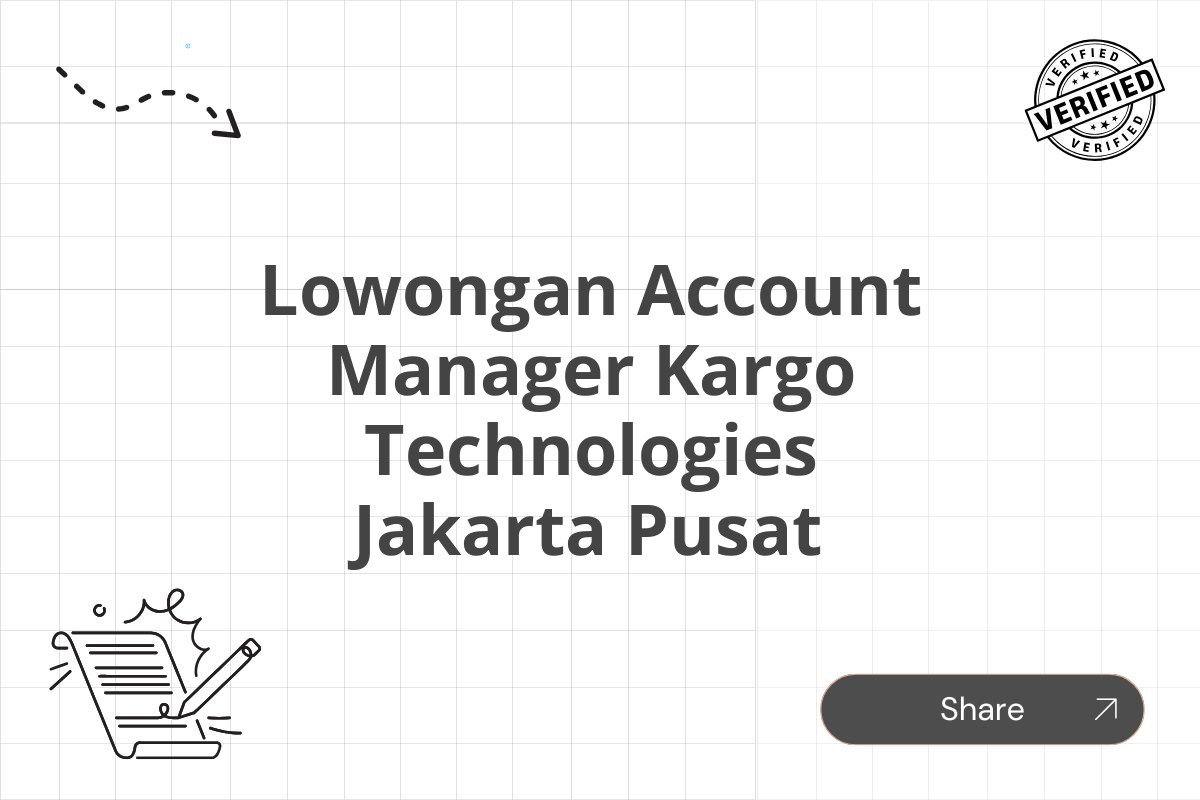 Lowongan Account Manager Kargo Technologies Jakarta Pusat