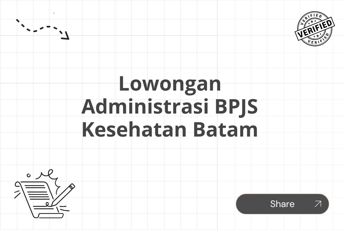 Lowongan Administrasi BPJS Kesehatan Batam