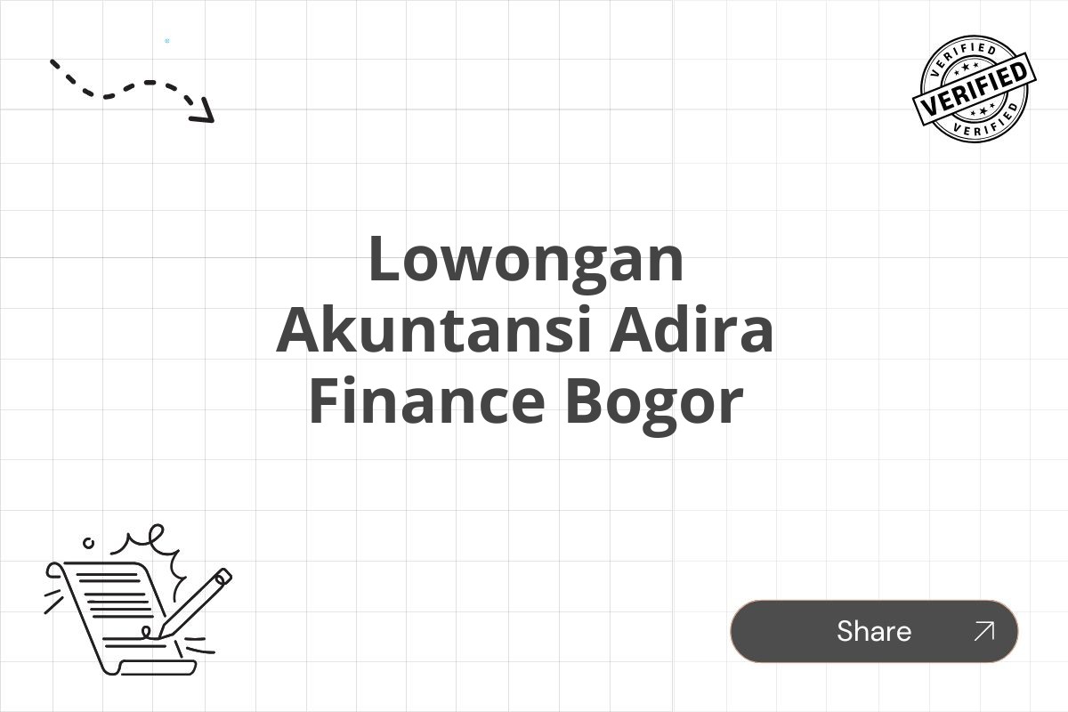 Lowongan Akuntansi Adira Finance Bogor