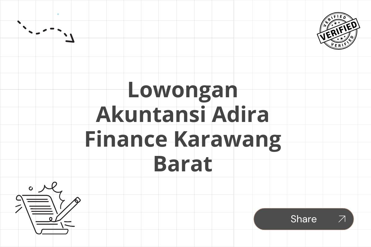 Lowongan Akuntansi Adira Finance Karawang Barat