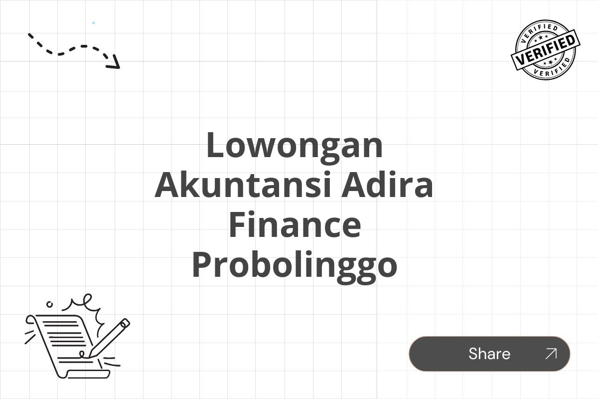 Lowongan Akuntansi Adira Finance Probolinggo