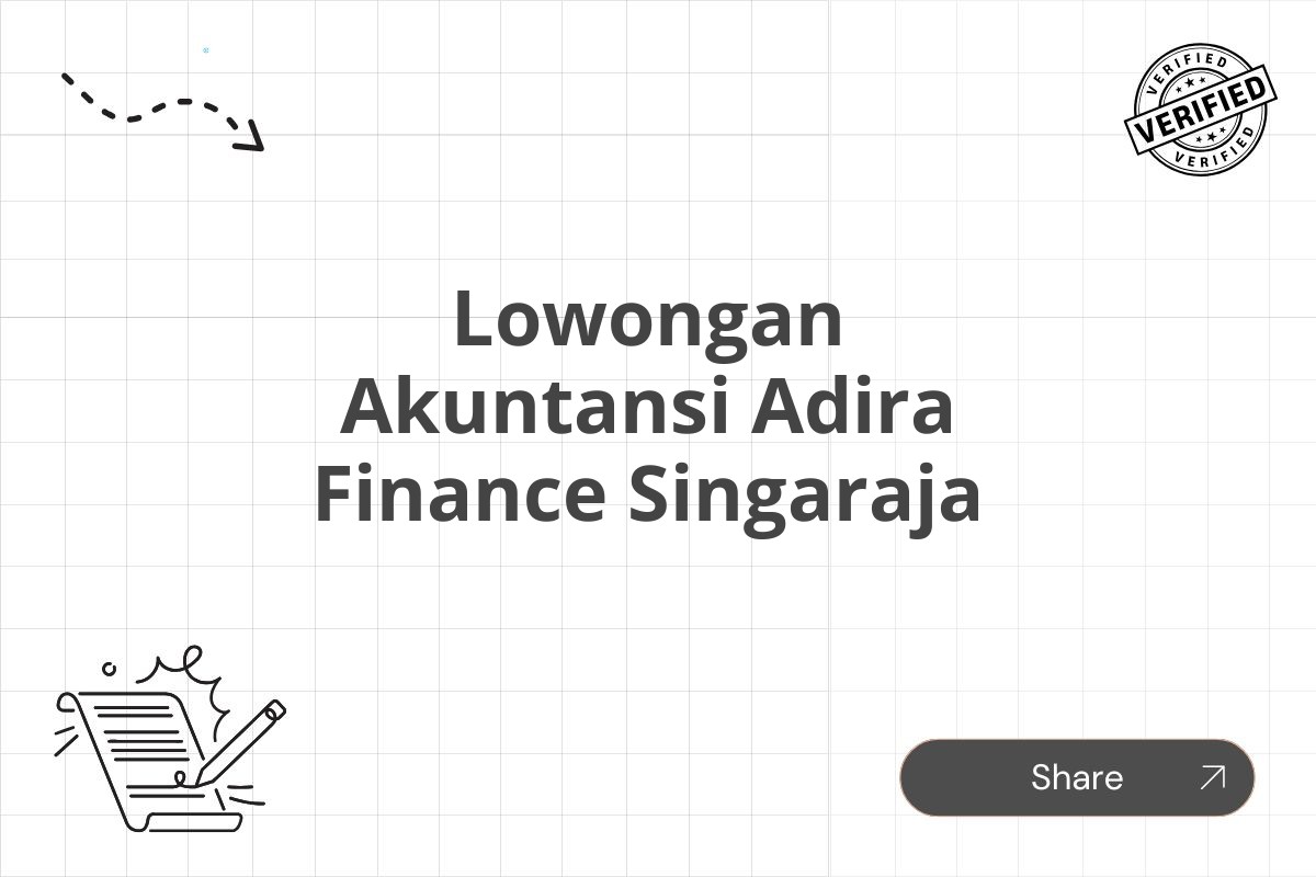 Lowongan Akuntansi Adira Finance Singaraja