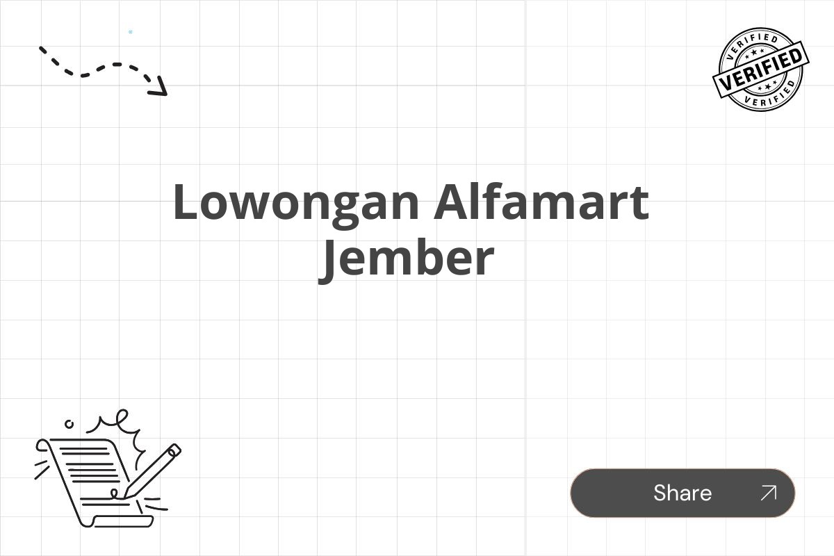 Lowongan Alfamart Jember