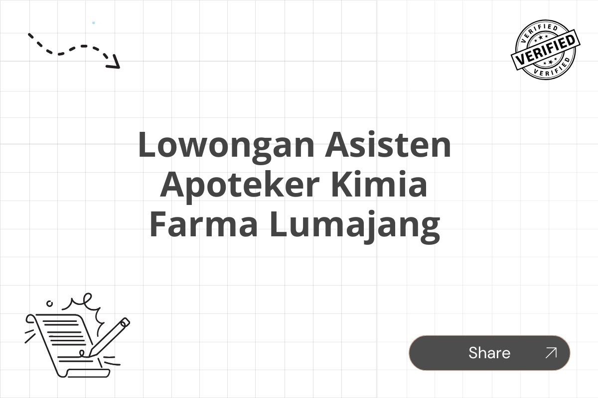 Lowongan Asisten Apoteker Kimia Farma Lumajang