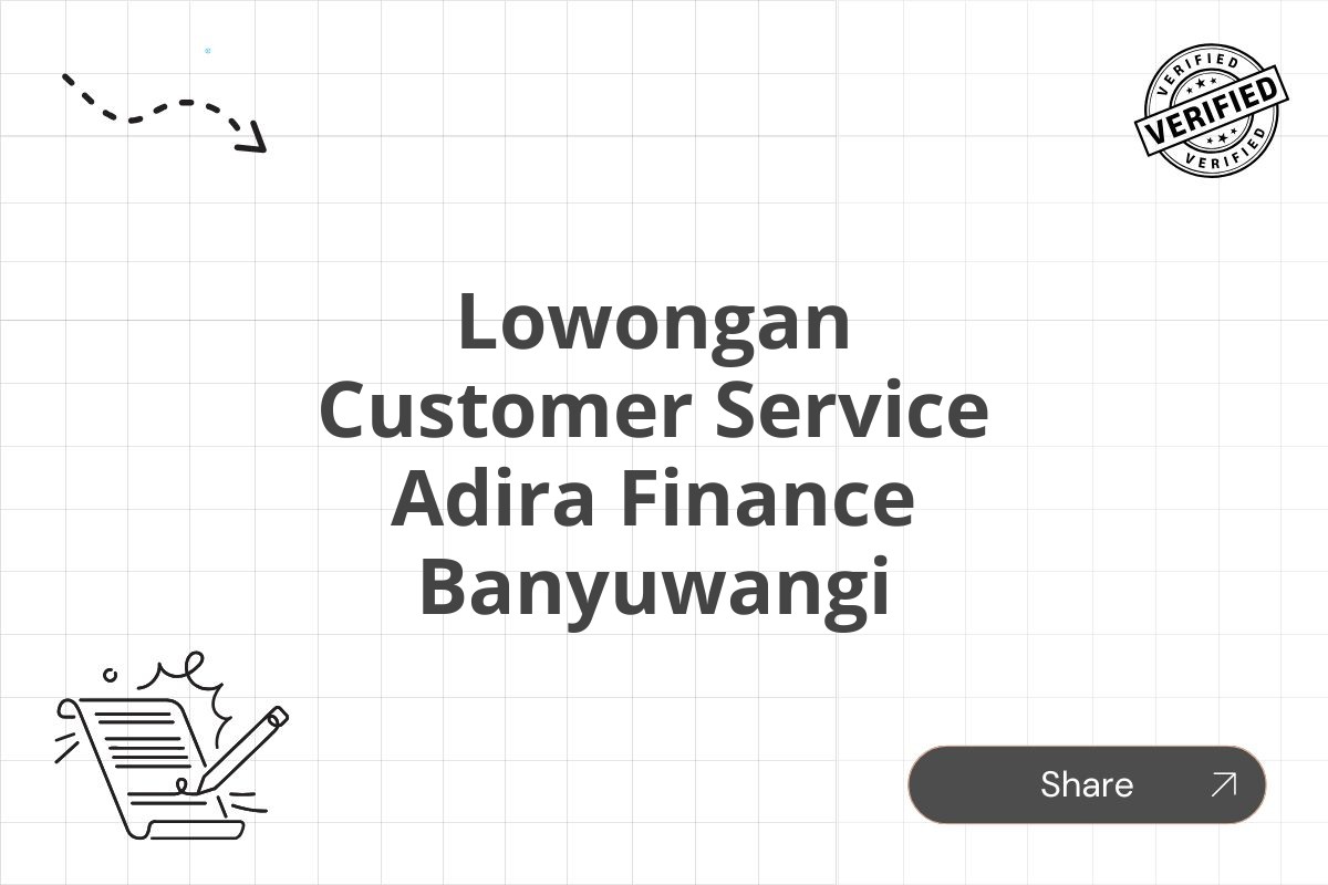 Lowongan Customer Service Adira Finance Banyuwangi