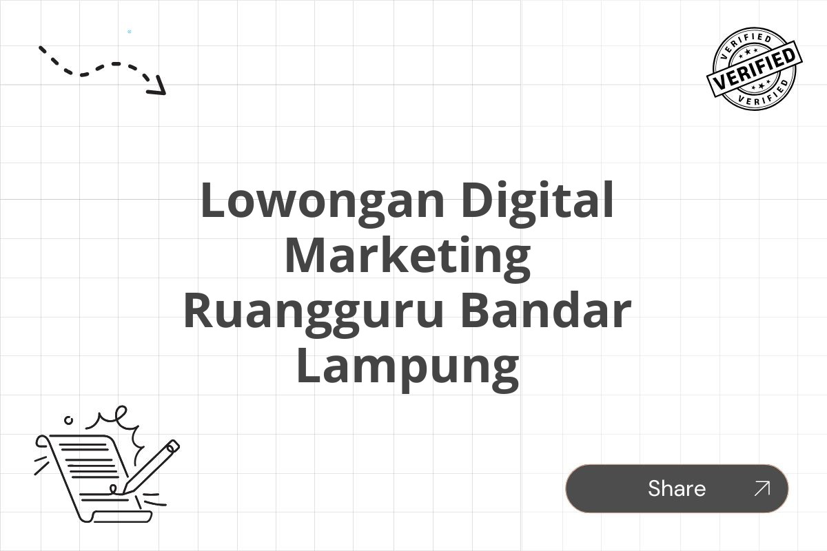 Lowongan Digital Marketing Ruangguru Bandar Lampung