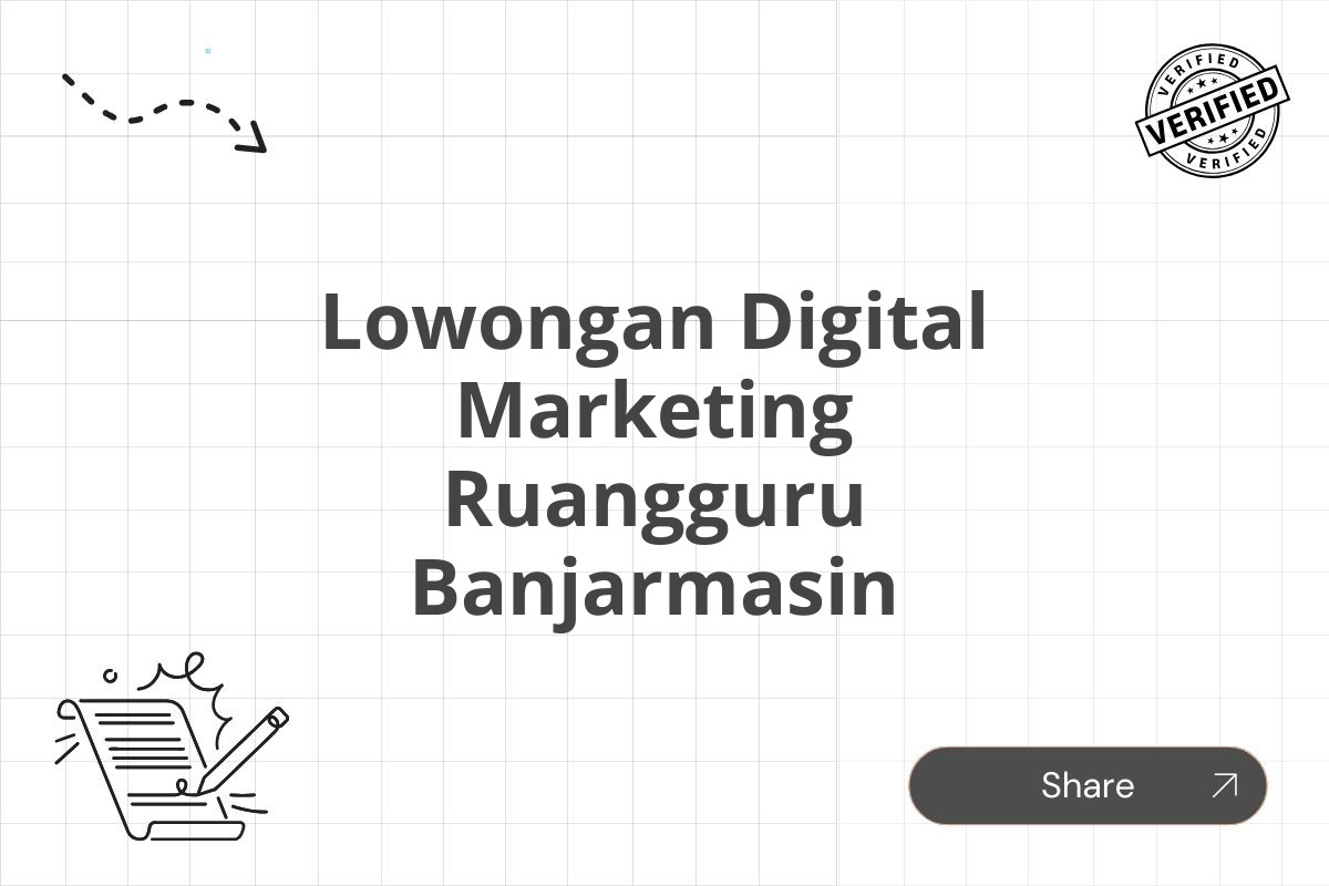 Lowongan Digital Marketing Ruangguru Banjarmasin