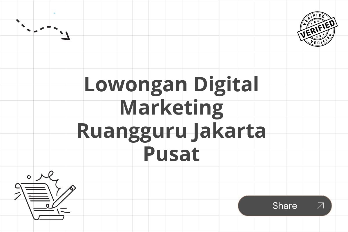 Lowongan Digital Marketing Ruangguru Jakarta Pusat