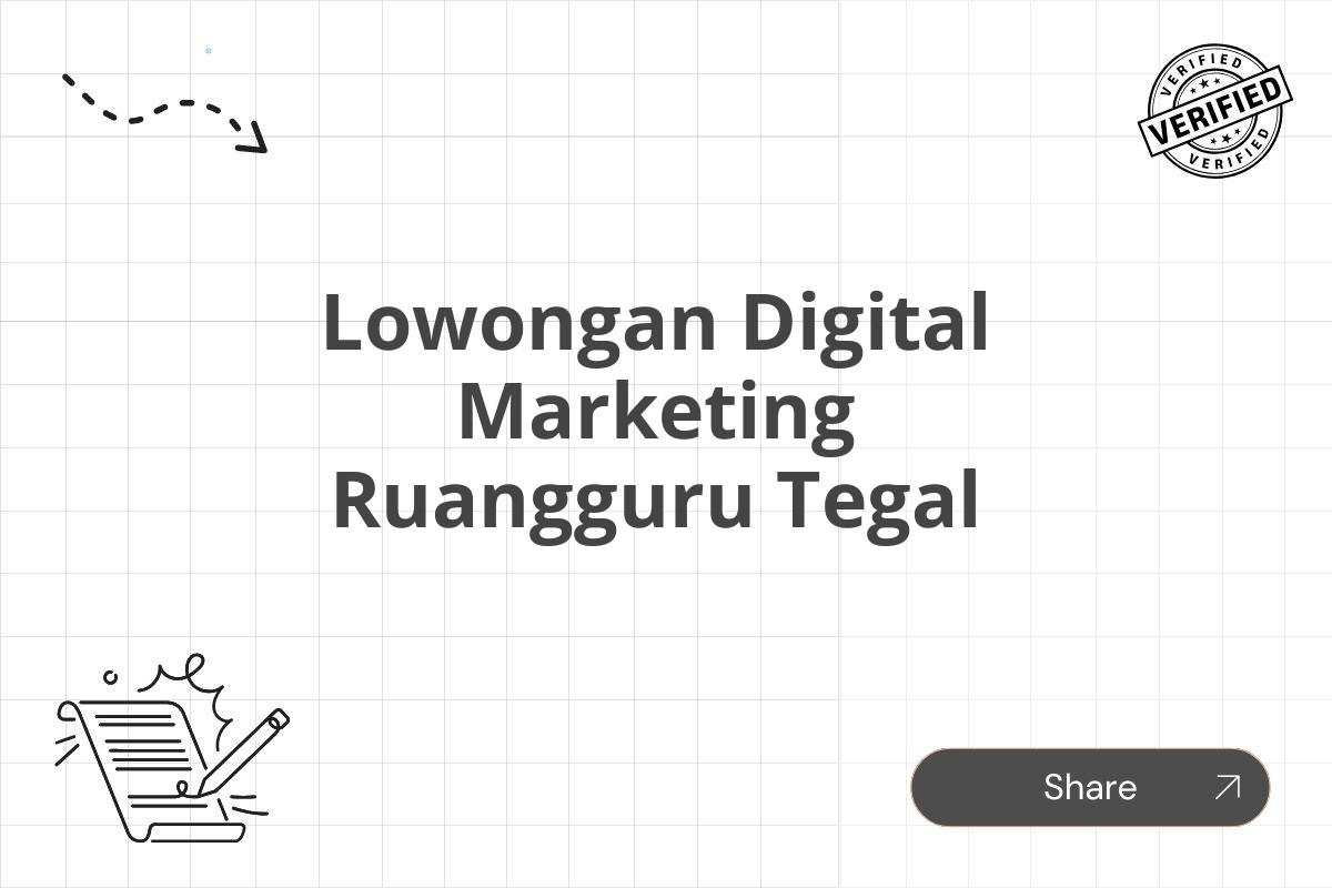 Lowongan Digital Marketing Ruangguru Tegal