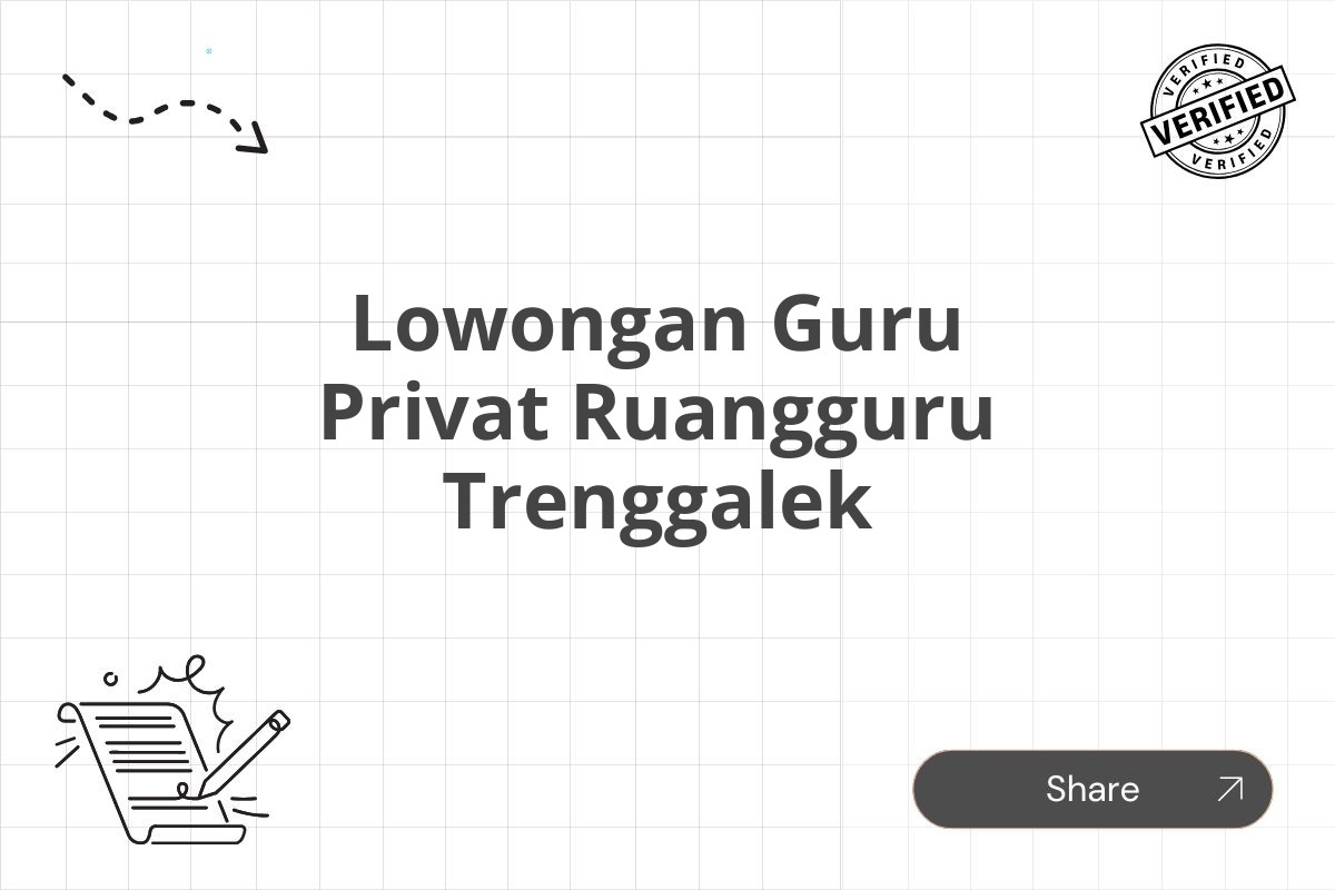 Lowongan Guru Privat Ruangguru Trenggalek