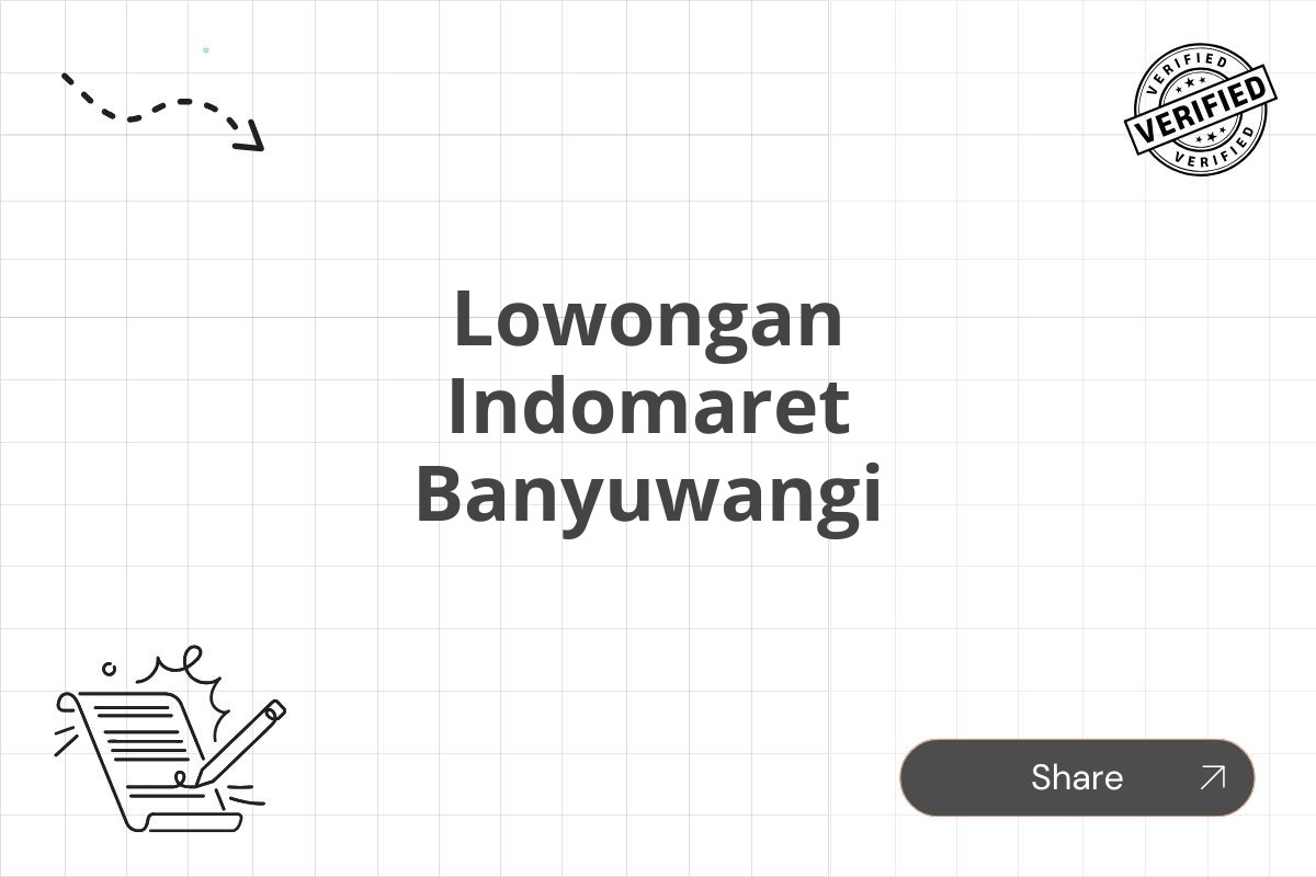 Lowongan Indomaret Banyuwangi