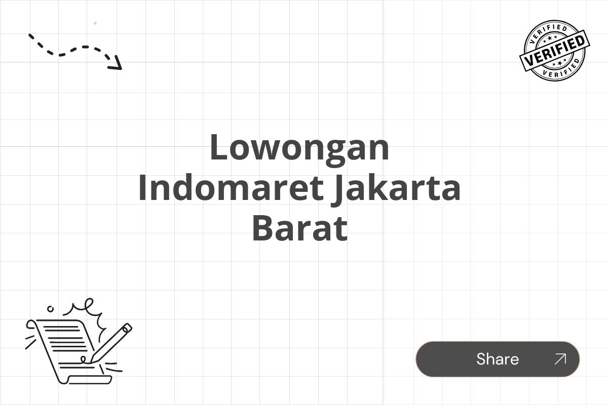 Lowongan Indomaret Jakarta Barat