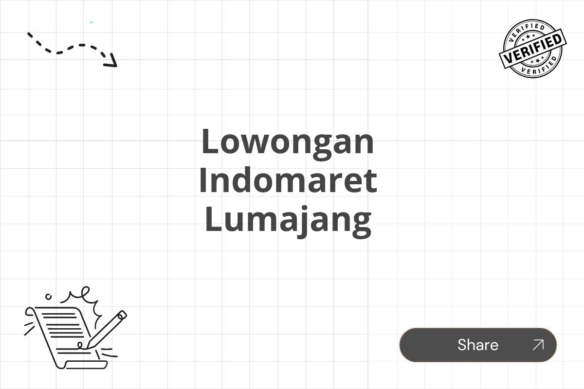 Lowongan Indomaret Lumajang