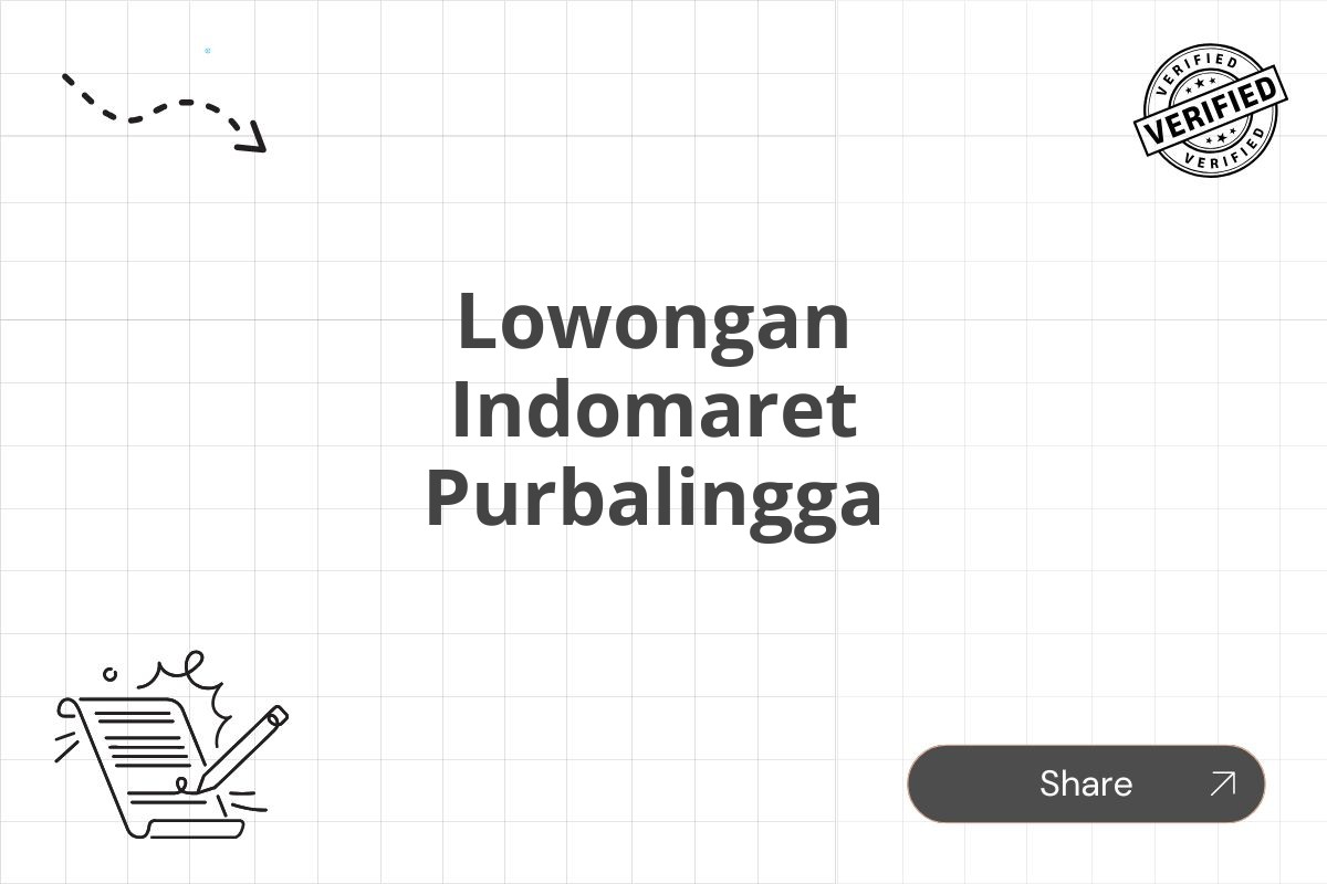 Lowongan Indomaret Purbalingga