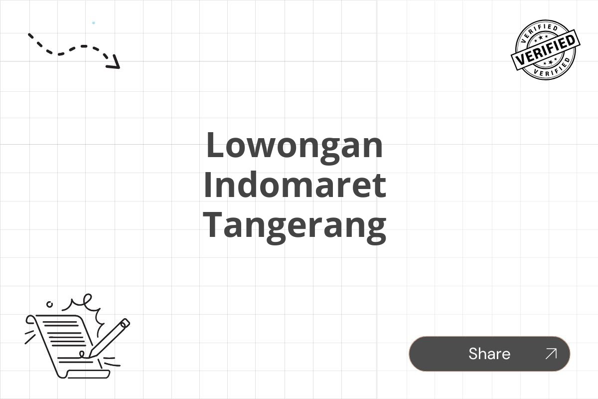 Lowongan Indomaret Tangerang