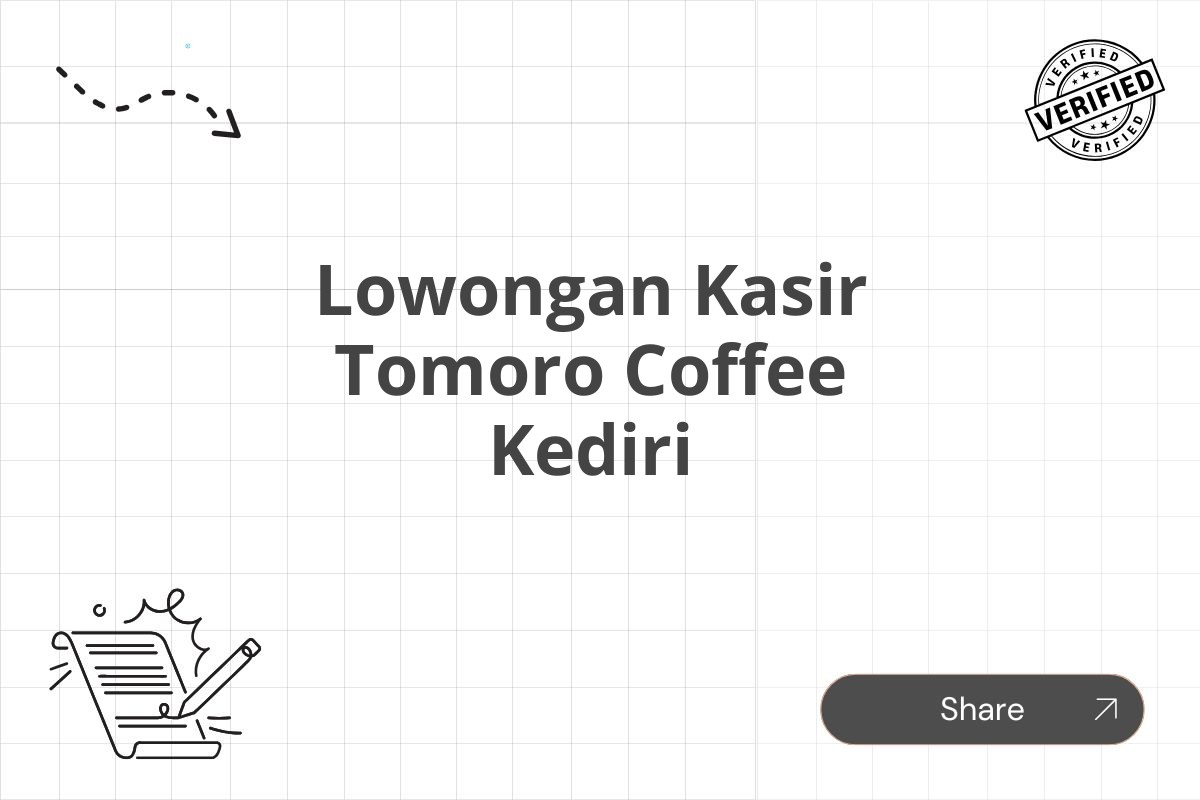 Lowongan Kasir Tomoro Coffee Kediri