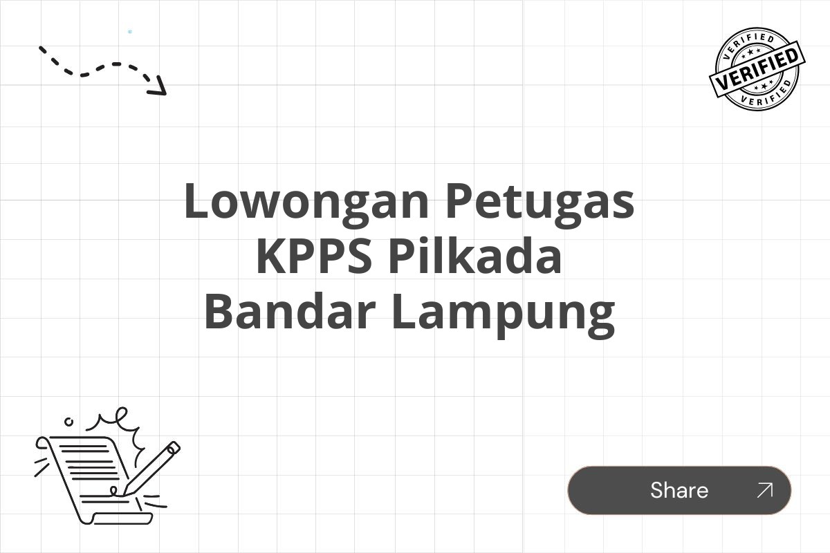 Lowongan Petugas KPPS Pilkada Bandar Lampung