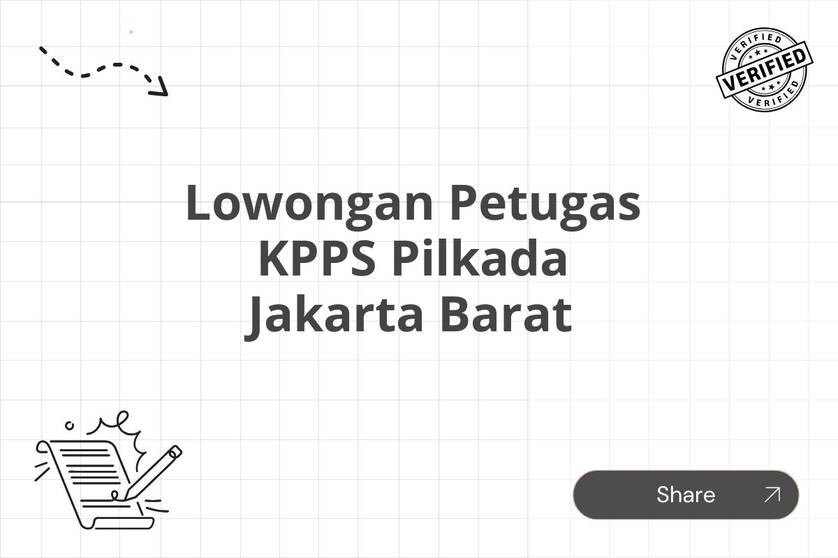 Lowongan Petugas KPPS Pilkada Jakarta Barat