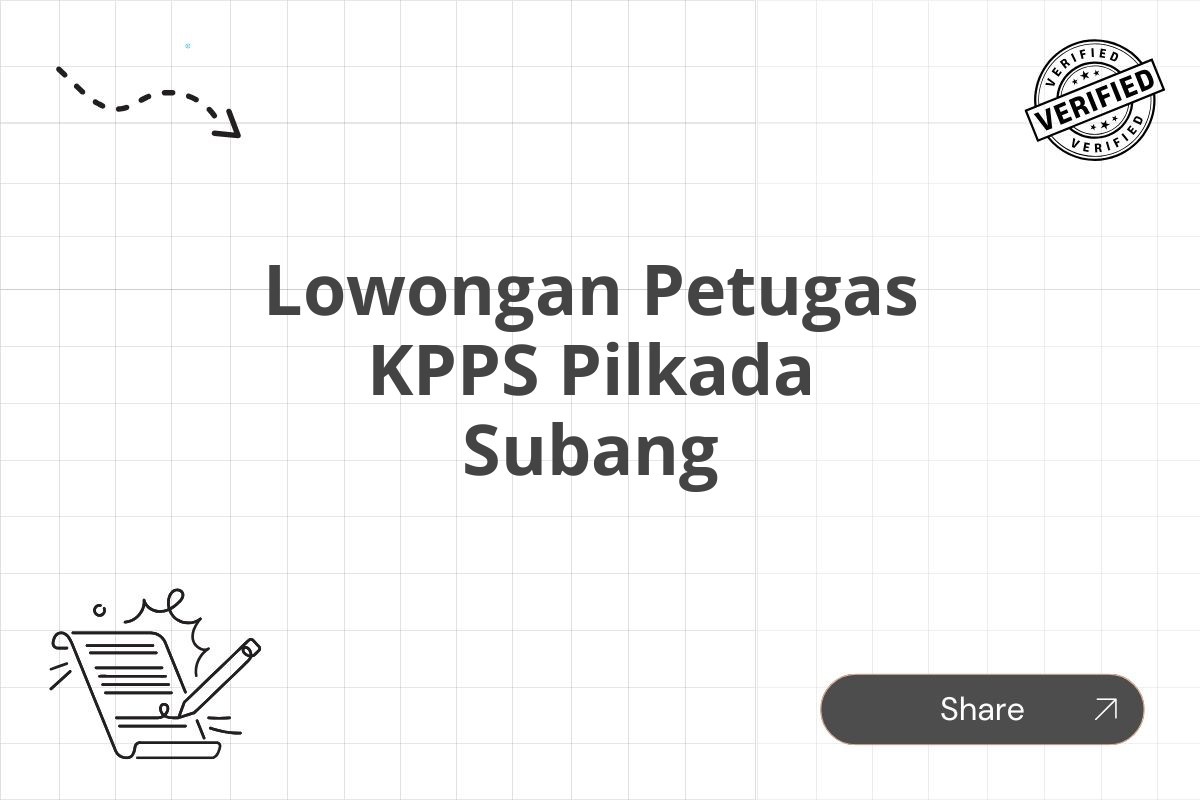 Lowongan Petugas KPPS Pilkada Subang