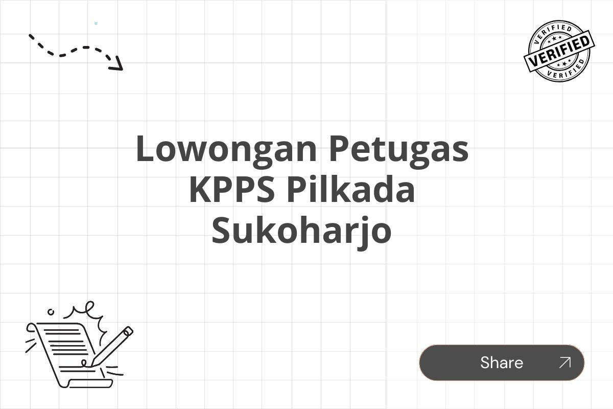 Lowongan Petugas KPPS Pilkada Sukoharjo