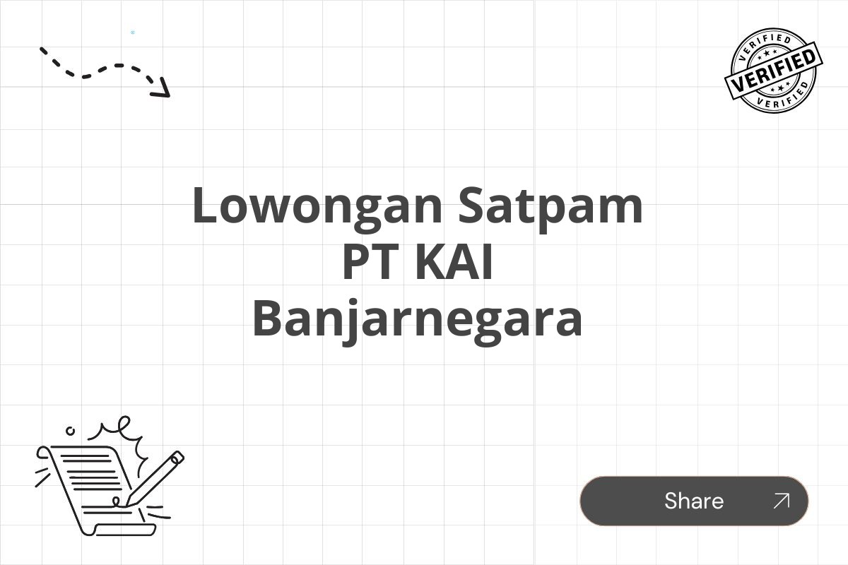 Lowongan Satpam PT KAI Banjarnegara