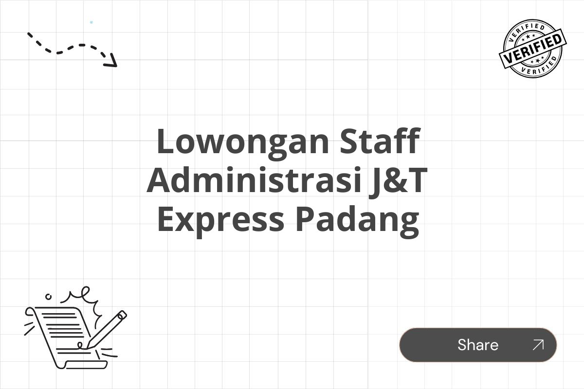 Lowongan Staff Administrasi J&T Express Padang