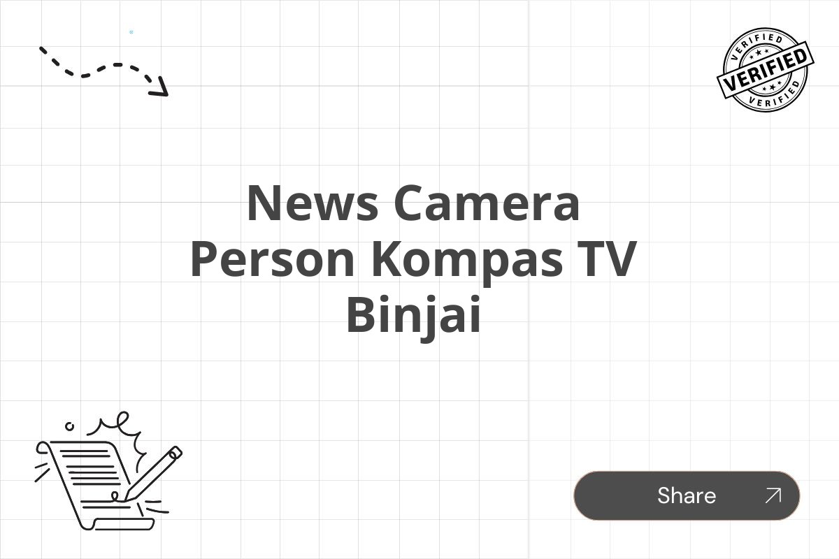 News Camera Person Kompas TV Binjai