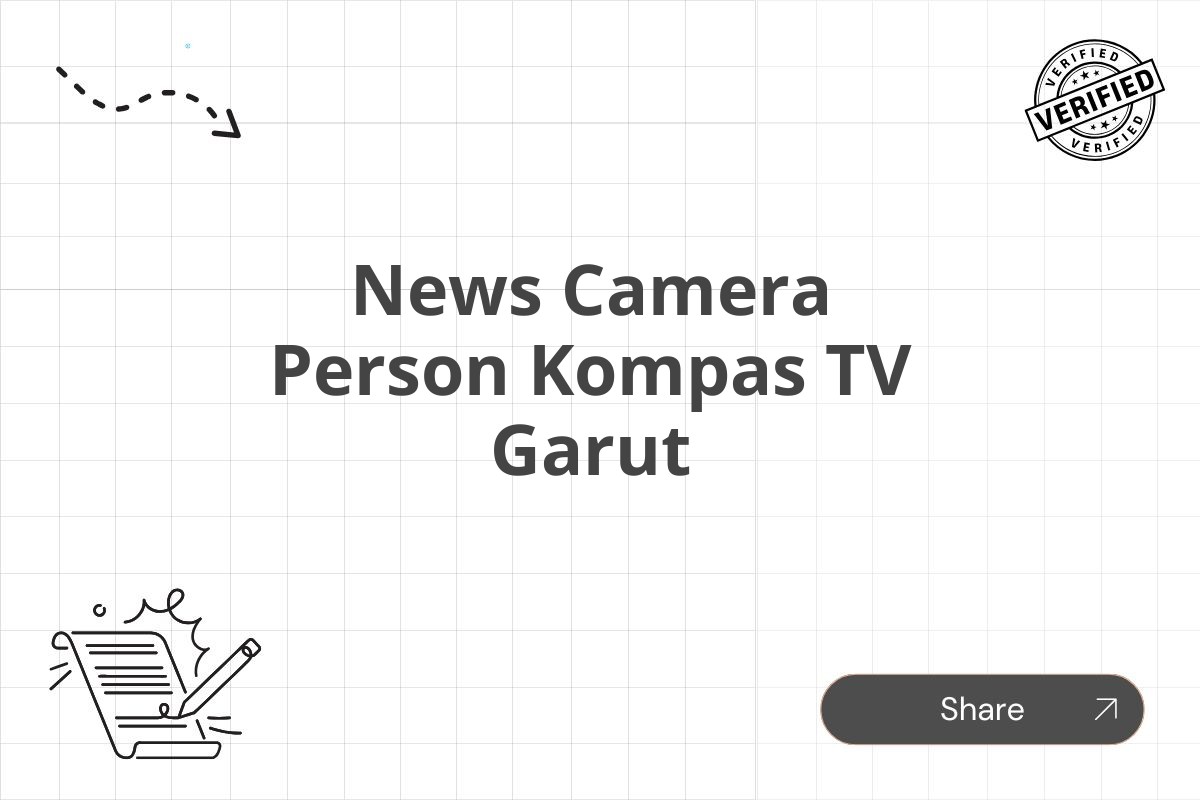 News Camera Person Kompas TV Garut