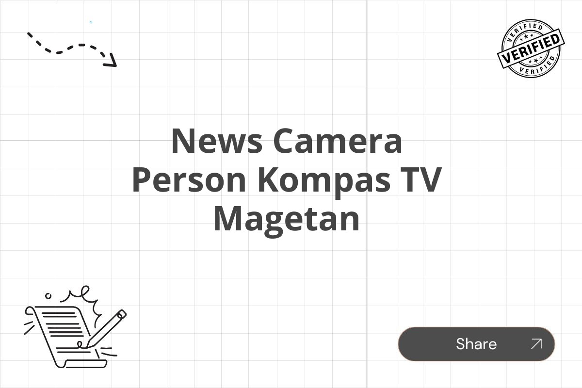 News Camera Person Kompas TV Magetan