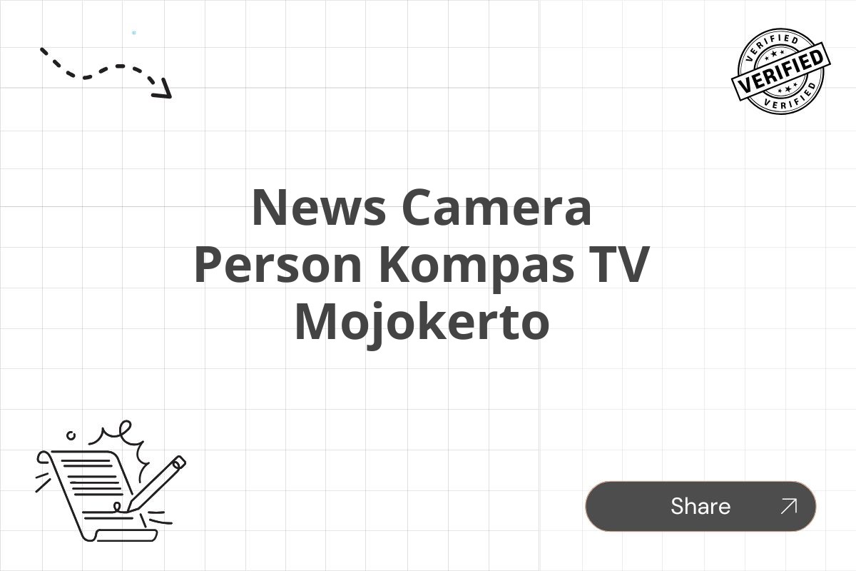 News Camera Person Kompas TV Mojokerto