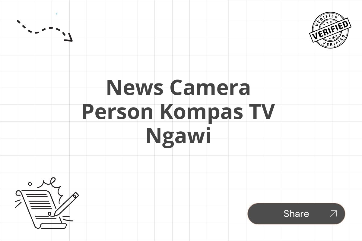 News Camera Person Kompas TV Ngawi