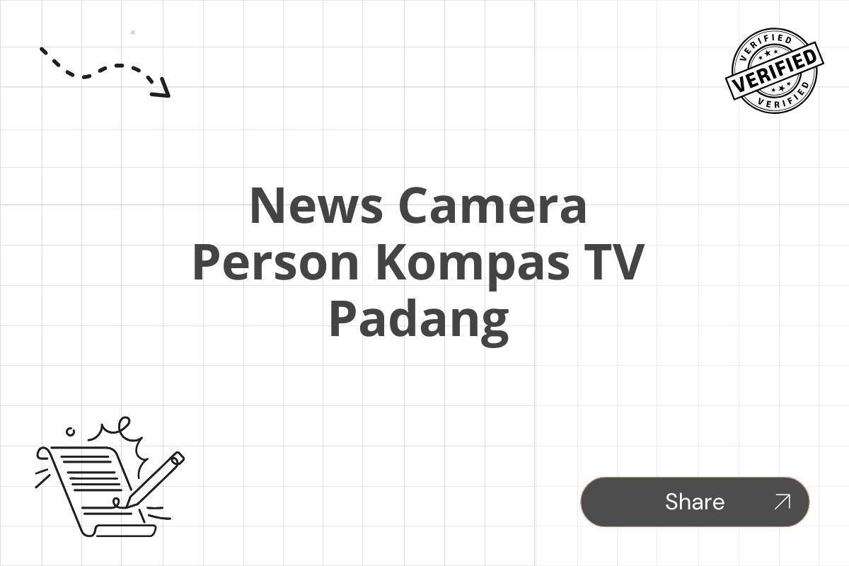 News Camera Person Kompas TV Padang