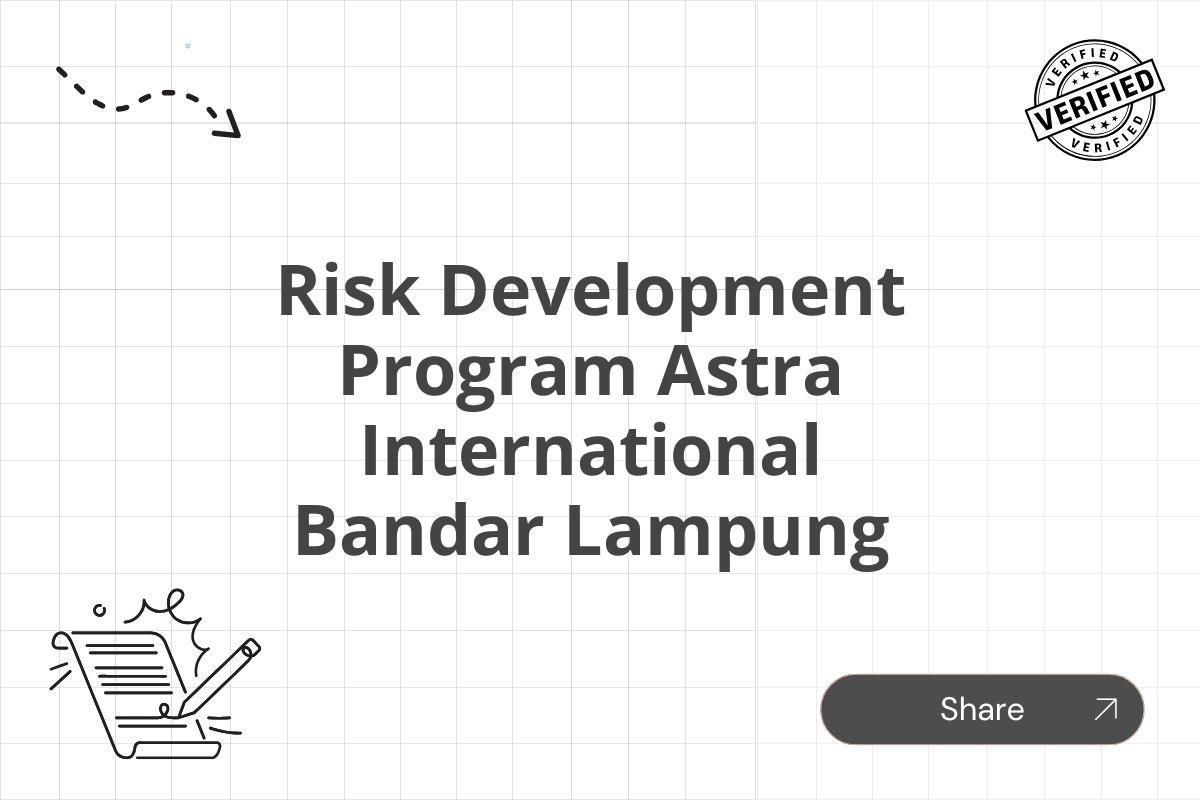 Risk Development Program Astra International Bandar Lampung